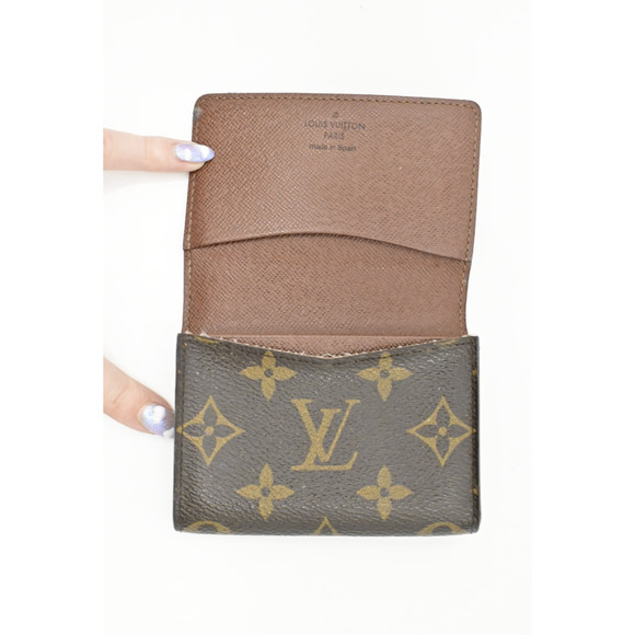 Authentic Louis Vuitton Monogram Credit Card Case ID Holder Pouch Business Card - Picture 5 of 13
